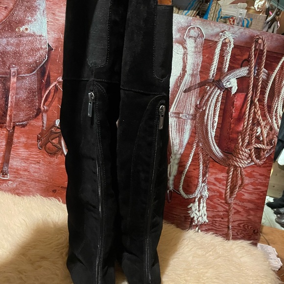 New Lucky Brand leather OTK boots - Picture 5 of 10